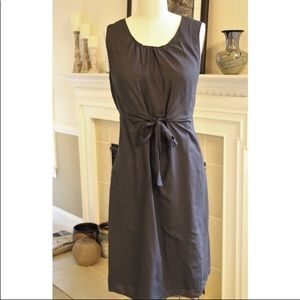 Coldwater Creek grey tie front dress Size 14